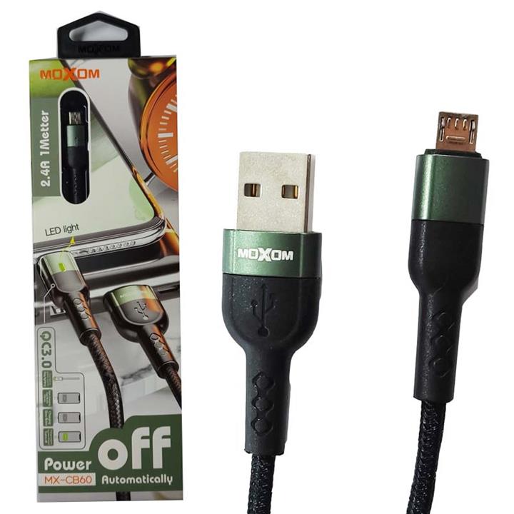 کابل شارژر MicroUSB موکسوم MOXOM CB-60